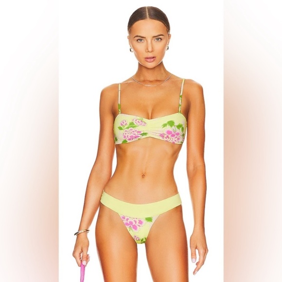 New! Frankie’s bikinis Nick Floral Cheeky Bikini Bottom nwot 24156 - Picture 4 of 12